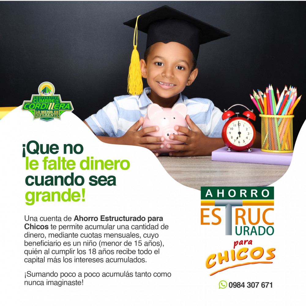 Ahorro estructurado para los chicos 🙌🏽